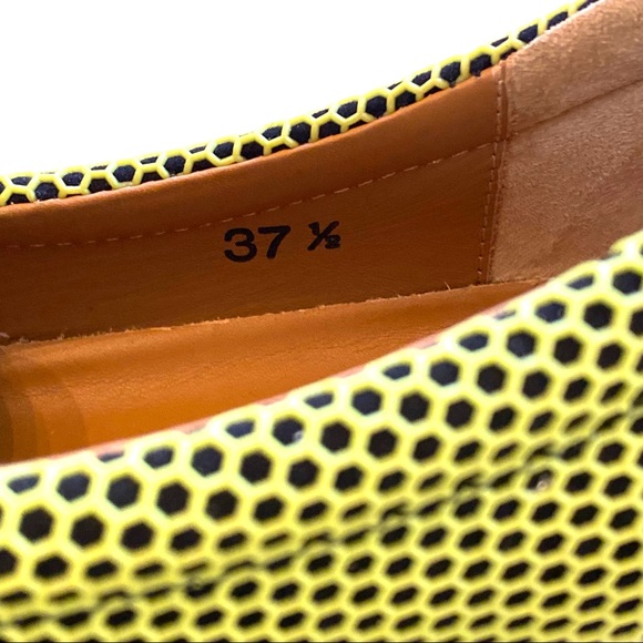 Jimmy Choo slip on shoes demi honeycomb skate sneakers acid yellow neon - Picture 7 of 8